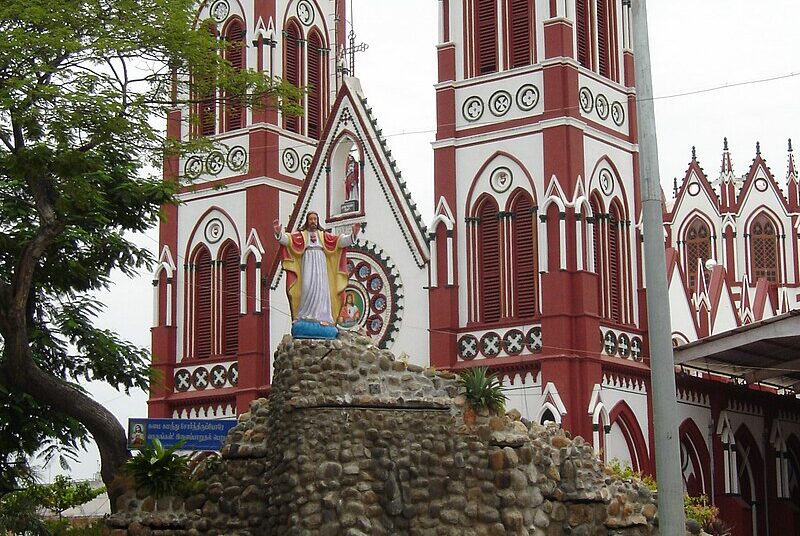 Scared Church of Puducherry, India