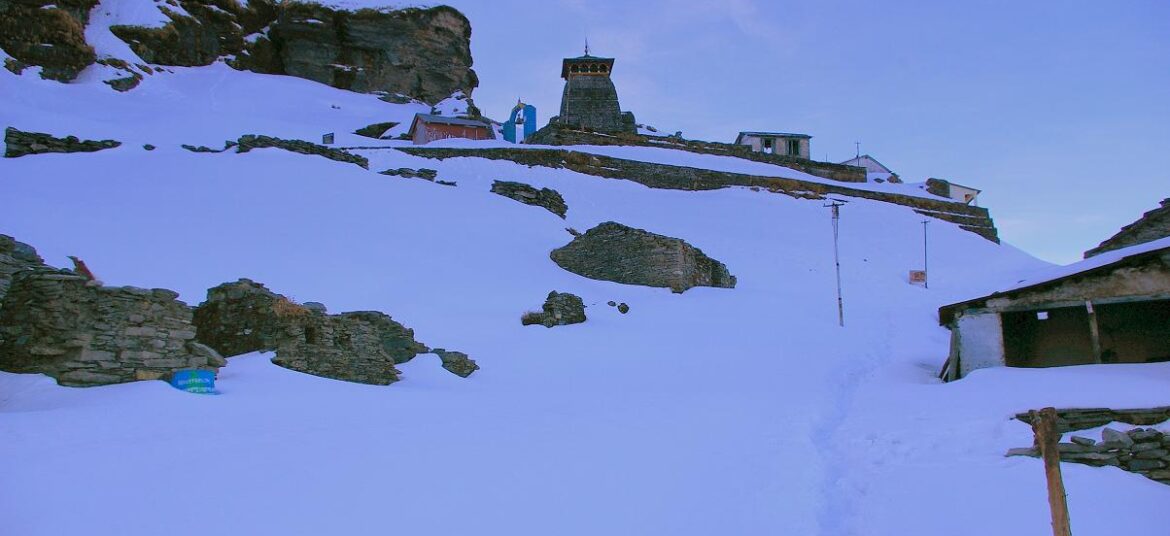 Tunganath Temple View in Winter