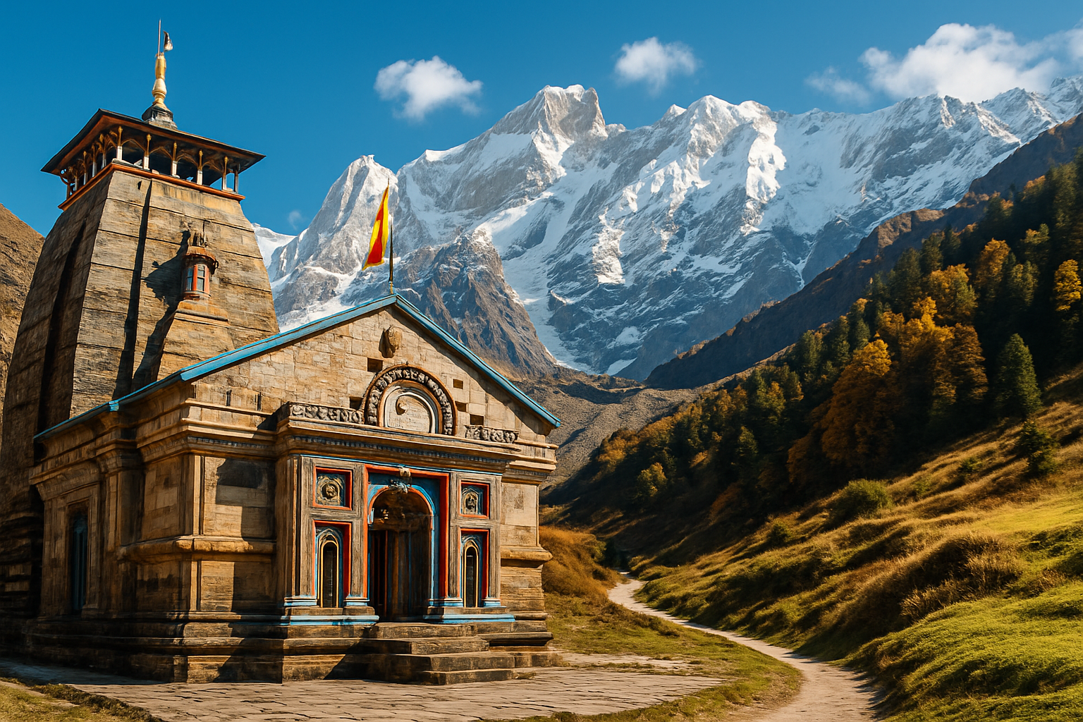 kedarnath temple blog Cover page